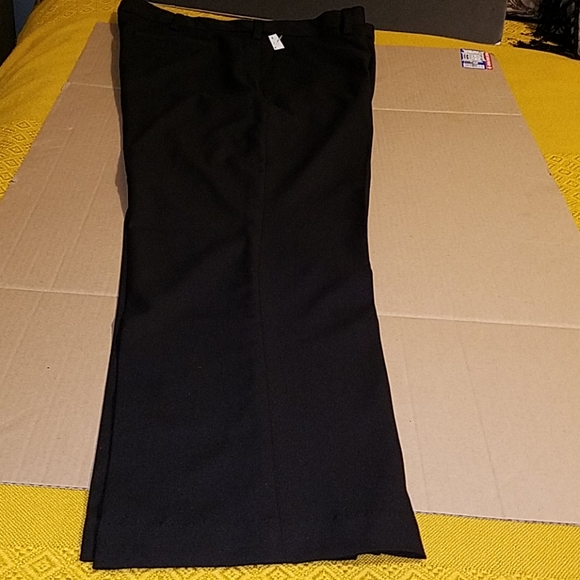 NWT SAVANE Men Dress flat front black pant trouser - Picture 3 of 11